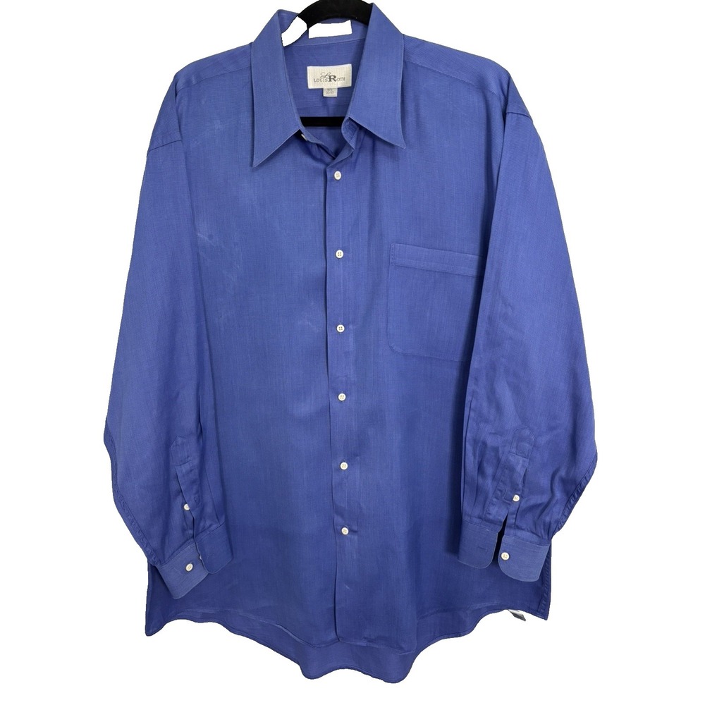 Louis Roth Men's 16.5, 32/33 100%‎ 2 Ply Cotton Button Front L/S Shirt